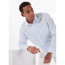 Guess Jeans Regular Fit Mavi Desenli Erkek Gömlek M5RH67WGZ11S76S Gj Ls Reg Pocket