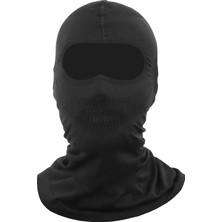 Gp Kompozit Yazlık Motorcu Balaklava Maske Siyah (1 Adet Boyunluk Buff Hediye)