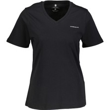 Lumberjack Wb V Neck 11CT126 5fx Siyah Kadın T-Shirt A101931790