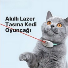 Hakdem Pet Akıllı Lazerli Tasma Kedi Oyuncağı Egzersiz Oyuncağı Kedi Tasması