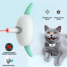 Hakdem Pet Akıllı Lazerli Tasma Kedi Oyuncağı Egzersiz Oyuncağı Kedi Tasması