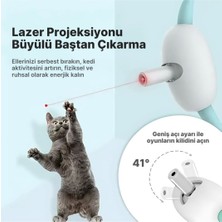 Hakdem Pet Akıllı Lazerli Tasma Kedi Oyuncağı Egzersiz Oyuncağı Kedi Tasması