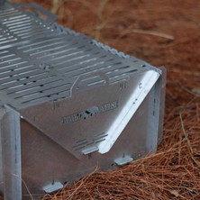 Kamp Ayısı® Grillfish™ Katlanır Özel Kutulu 2mm Galvaniz Çelik Balık Izgaralı Mangal & Ateş Çukuru