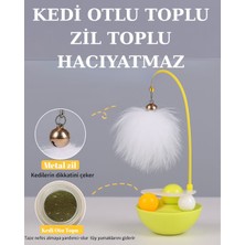 Hakdem Pet Zil Detaylı Sağlıklı Kedi Otlu Hacıyatmaz Oyuncağı
