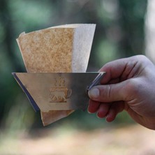 Kamp Ayısı Kamp Ayısı® Barista Dripper™ Filtre Kahve Damıtıcı: Katlanır Paslanmaz Metal Kahve Demleme Aparatı
