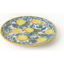 Keramika Lemon Glow Ege Pasta Tabağı 20 cm 4 Parça