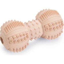 Beeztees Yavru Köpek Oyuncağı, Diş Kaşıma ve Masaj Dambıl, Kauçuk, Pembe, 9cm