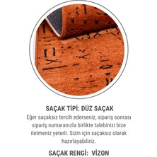 Venüs Kiremit Iskandinav Desenli Kaymaz Pamuk Kilim – Makinede Yıkanabilir, Modern ve Şık Tasarım Halı