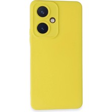 Newface  Vivo Y27 Kılıf Nano Içi Kadife Silikon - Sarı Zrnet