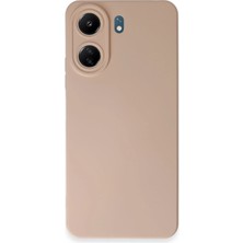 Newface  Xiaomi Redmi 13C Kılıf Nano Içi Kadife Silikon - Pudra Zrnet