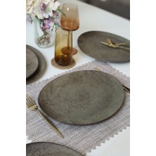 Keramika Mat Toprak Stella Servis Tabağı 32 cm 6 Adet 20572