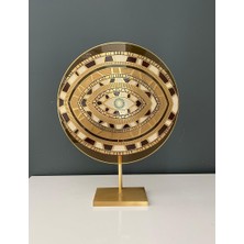 Decorıum Ayaklı Göz Pano Krem 28 cm