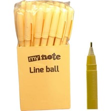 Mynote Line Ball 50'li Pp Kutu Pastel Turuncu