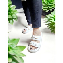 Eva Çift Bant Sticker Detaylı Havuz,deniz,plaj Terliği