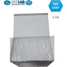 Plastik Damlalık Pastör Pipet  1 ml - 500 Adet / Kutu