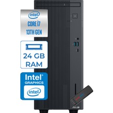 Asus Expertcenter P500MV Intel Core I7-13620H 24GB Ddr5 512GB  SSD Freedos Minitower Masaüstü Bilgisayar WA7136216512B0DF07+Zettausbbellek