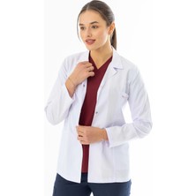 112 Giyim Spor Yaka Kulplu Kadın Doktor Önlüğü Alpaka Kumaş Ceket Boy (BKO005)