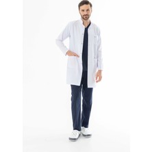 112 Giyim Hakim Yaka Erkek Doktor Önlüğü Alpaka Kumaş Uzun Boy (BEO103)