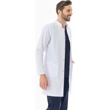 112 Giyim Hakim Yaka Erkek Doktor Önlüğü Alpaka Kumaş Uzun Boy (BEO103)