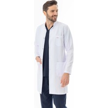 112 Giyim Hakim Yaka Erkek Doktor Önlüğü Alpaka Kumaş Uzun Boy (BEO103)