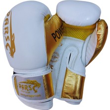 Pars Power2 Hakiki Deri Boks Eldiveni Beyaz-Gold