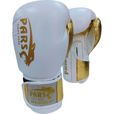 Pars Power2 Hakiki Deri Boks Eldiveni Beyaz-Gold