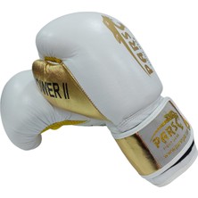 Pars Power2 Hakiki Deri Boks Eldiveni Beyaz-Gold