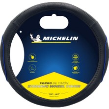 Michelin MC1003NAZ Premium Suni Deri Direksiyon Kılıfı Mavi