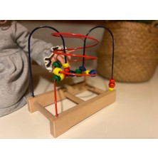 Ahşap Boncuklu Koordinasyon Orta Boy Montessori Oyuncak