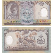 Nepal, 10 Rupi (2002) Çil Eski Yabancı Hatıra Polimer Para