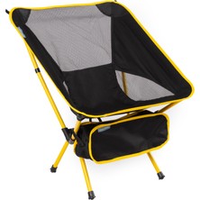 Uniqamping  Ergo Ergonomik Katlanır Kamp Sandalyesi Siyah-Sarı