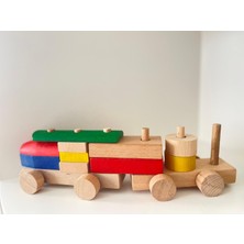 Ahşap Yapboz Tren Montessori Oyuncak