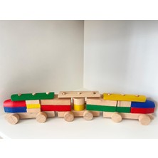 Ahşap Yapboz Tren Montessori Oyuncak