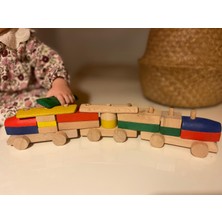 Ahşap Yapboz Tren Montessori Oyuncak