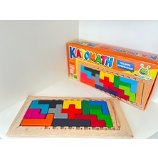 Ahşap Katomath Tetris Puzzle Zeka Montessori Oyuncak