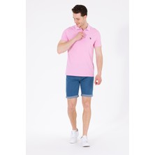 U.S. Polo Assn. Erkek Açık Pembe Tişört Basic 50262933-VR078