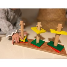 Ahşap Akıllı Şekiller Montessori Oyuncak