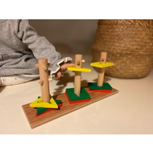 Ahşap Akıllı Şekiller Montessori Oyuncak