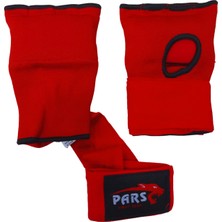 Pars Profesyonel Hazır Boks Bandajı Jel Dolgulu Hazır Bandaj Kırmızı