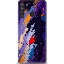 Kılıf Evreni Samsung Galaxy A21 Uyumlu A+ Plus Kılıf + SERAMİK KIRILMAZ EKRAN KORUYUCU 436