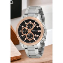 Ferrucci Function Erkek Kol Saati Gümüş-Rose Renk FC.14192TM.01+BILEKLIK ZMFER133