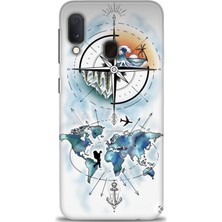 Samsung Galaxy A20E Hd Baskılı Kılıf + Seramik Tam Kaplayan Ekran Koruyucu 82