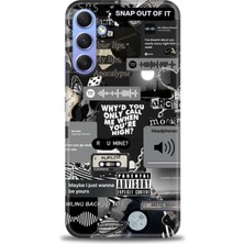 Samsung Galaxy A34 Hd Baskılı Kılıf + Seramik Tam Kaplayan Ekran Koruyucu 205