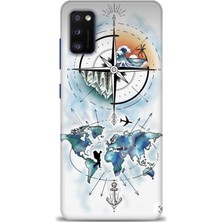 Samsung Galaxy A41 Hd Baskılı Kılıf + Seramik Tam Kaplayan Ekran Koruyucu 82