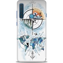 Samsung Galaxy A9 2018 Hd Baskılı Kılıf + Seramik Tam Kaplayan Ekran Koruyucu 82