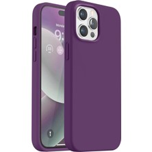 IPhone 14 Promax Kadife Iç Dokulu Silikon Koruyucu Kılıf