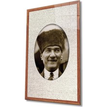 Atatürk Cam Tablo 4 mm Dayanıklı Temperli Cam