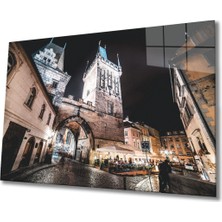 Shopping Haven Köprü Cam Tablo, Ev ve Ofis Duvar Dekoru, Hediyelik Büyük Temperli 4 mm Cam Tablo