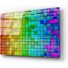 Shopping Haven Renkli Cam Tablo