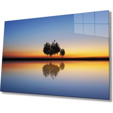 Doğa Manzara Cam Tablo 4mm Dayanıklı Temperli Cam